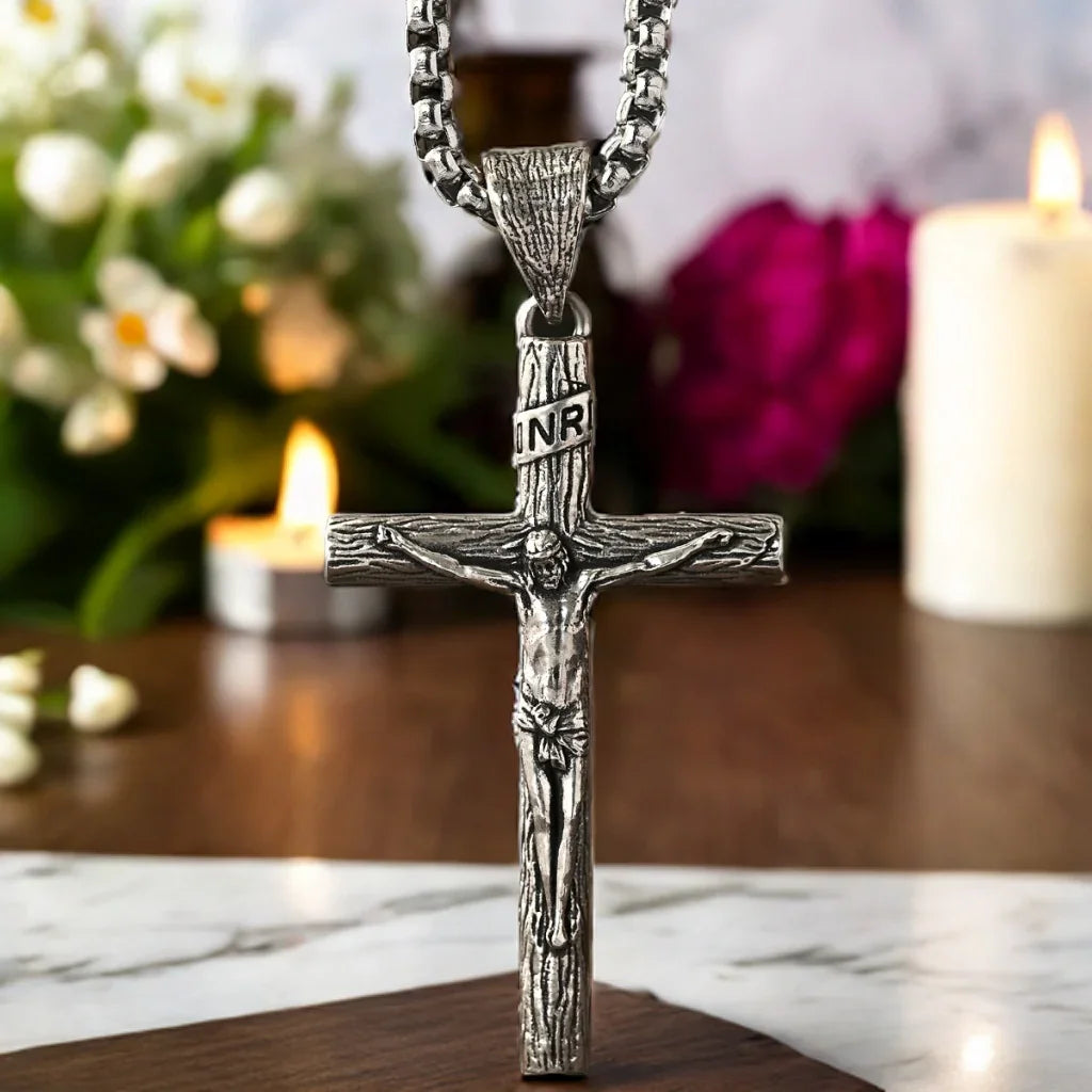 S925K Silver Cross Necklace: Embodiment of the Light of Faith