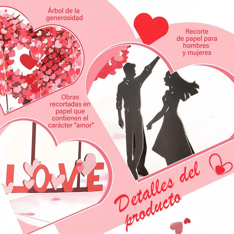 💕Pop Up Anniversary Card, 3D Valentine's Day Anniversary Card with Love Tree & Hearts🔥🔥