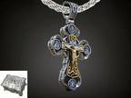 Two-Sided Devotional Cross - Jesus & Mary in 925 Silver - Wearable Faith