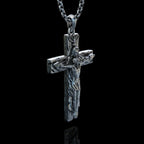 New Titanium/S925K Silver Trinity Cross Necklace