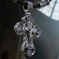 Two-Sided Devotional Cross - Jesus & Mary in 925 Silver - Wearable Faith