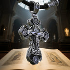 Two-Sided Devotional Cross - Jesus & Mary in 925 Silver - Wearable Faith