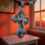 Two-Sided Devotional Cross - Jesus & Mary in 925 Silver - Wearable Faith