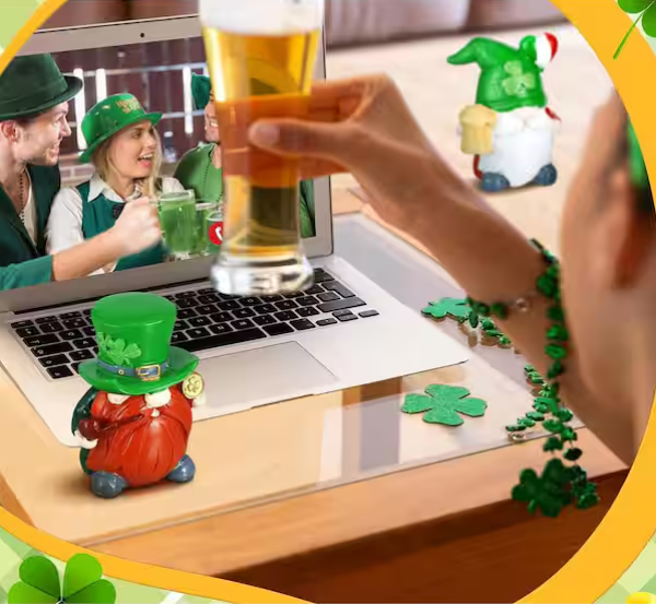 🔥Hot Sale 60% OFF 🍀4 pack St. Patrick's Day Resin Gnome Figurines💋