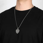 PURE TIN ST Michael's Archangel Necklace. Paratrooper Police Military Paramedic Grocers Mariners and military personnel Patron Saint Amulet