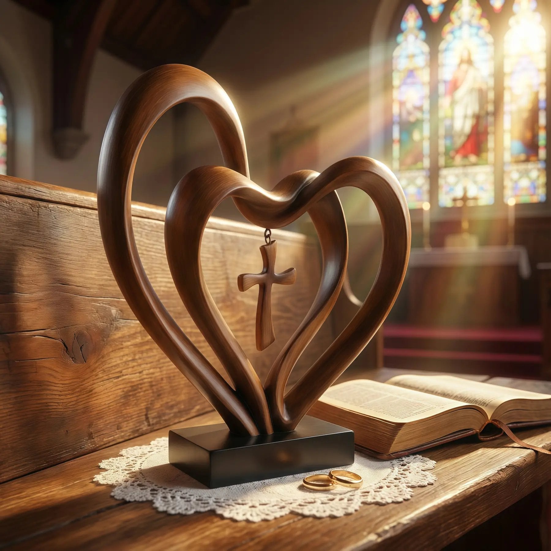 💖The Ultimate Christian Valentine's Gift-✨ A Timeless Reminder That True Love Has Three Hearts: Yours, Theirs, and God's.💋
