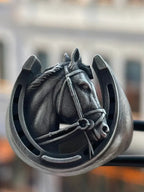 Lucky Horseshoe Horse Head Ring