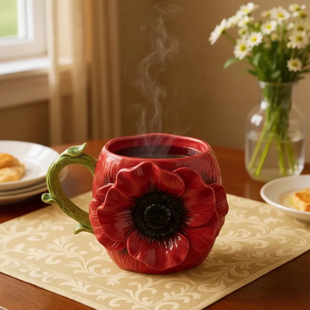 🌻Elegant Flower Mug☕🏆