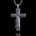 New Titanium/S925K Silver Trinity Cross Necklace
