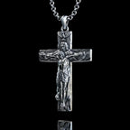New Titanium/S925K Silver Trinity Cross Necklace