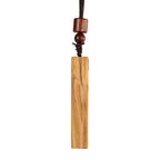 Square Archangel Michael Wooden Pendant