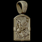 S925K Silver St. George Defeats the Dragon Protection Necklace
