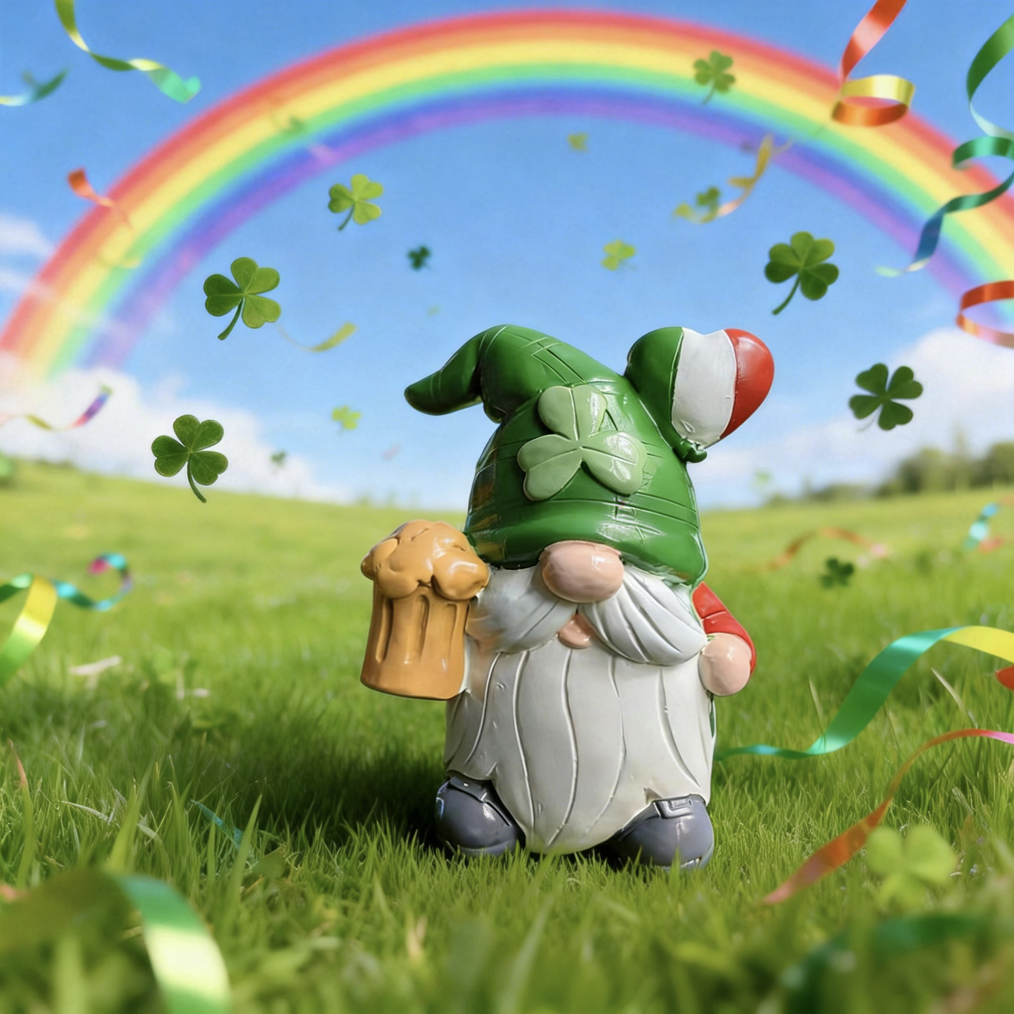 🔥Hot Sale 60% OFF 🍀4 pack St. Patrick's Day Resin Gnome Figurines💋