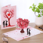 💕Pop Up Anniversary Card, 3D Valentine's Day Anniversary Card with Love Tree & Hearts🔥🔥