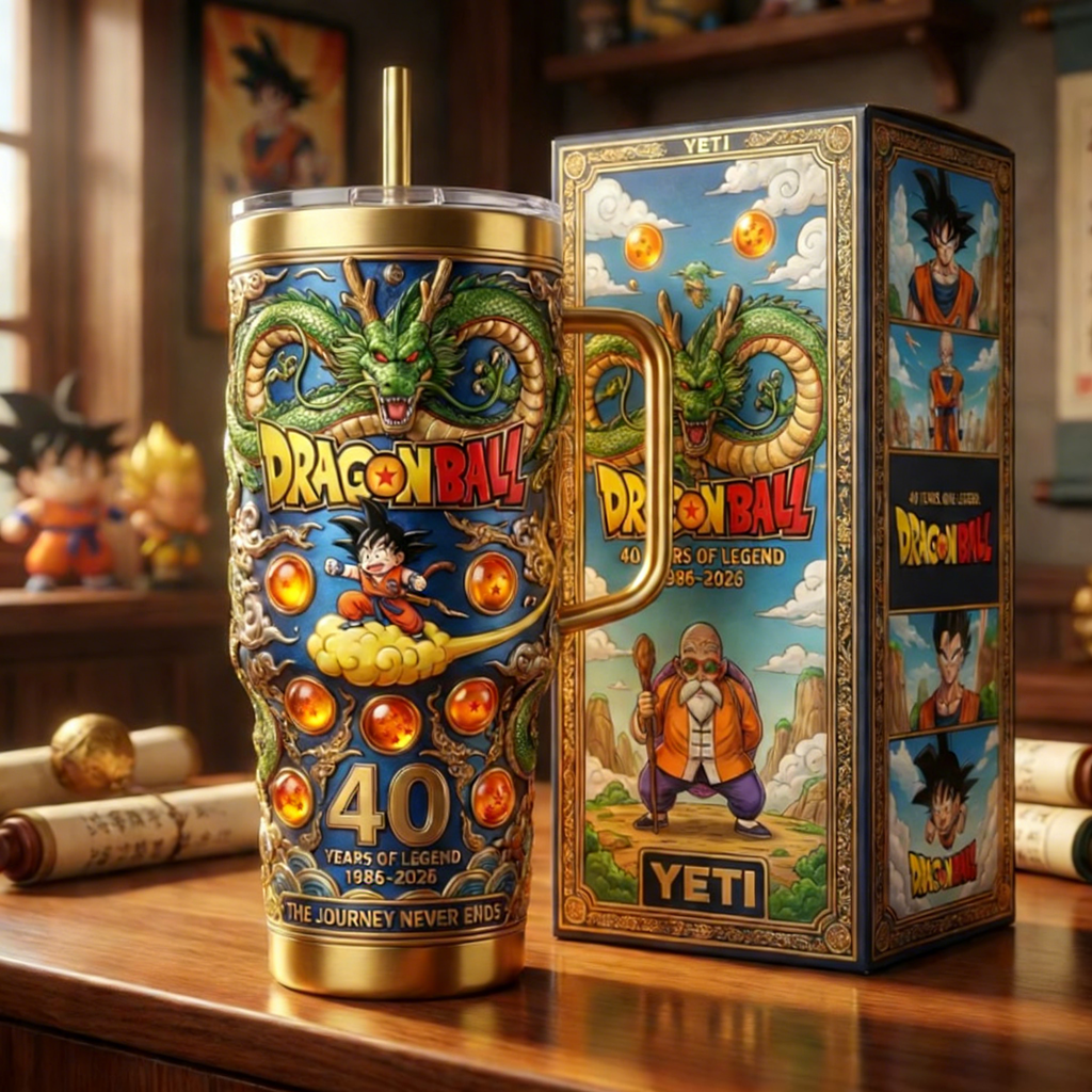Dragon Ball 40 Years of Legend 2026 YETI Tumbler🔥
