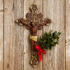 St. Benedict Exorcism Cross wood carved - Bless you and your family