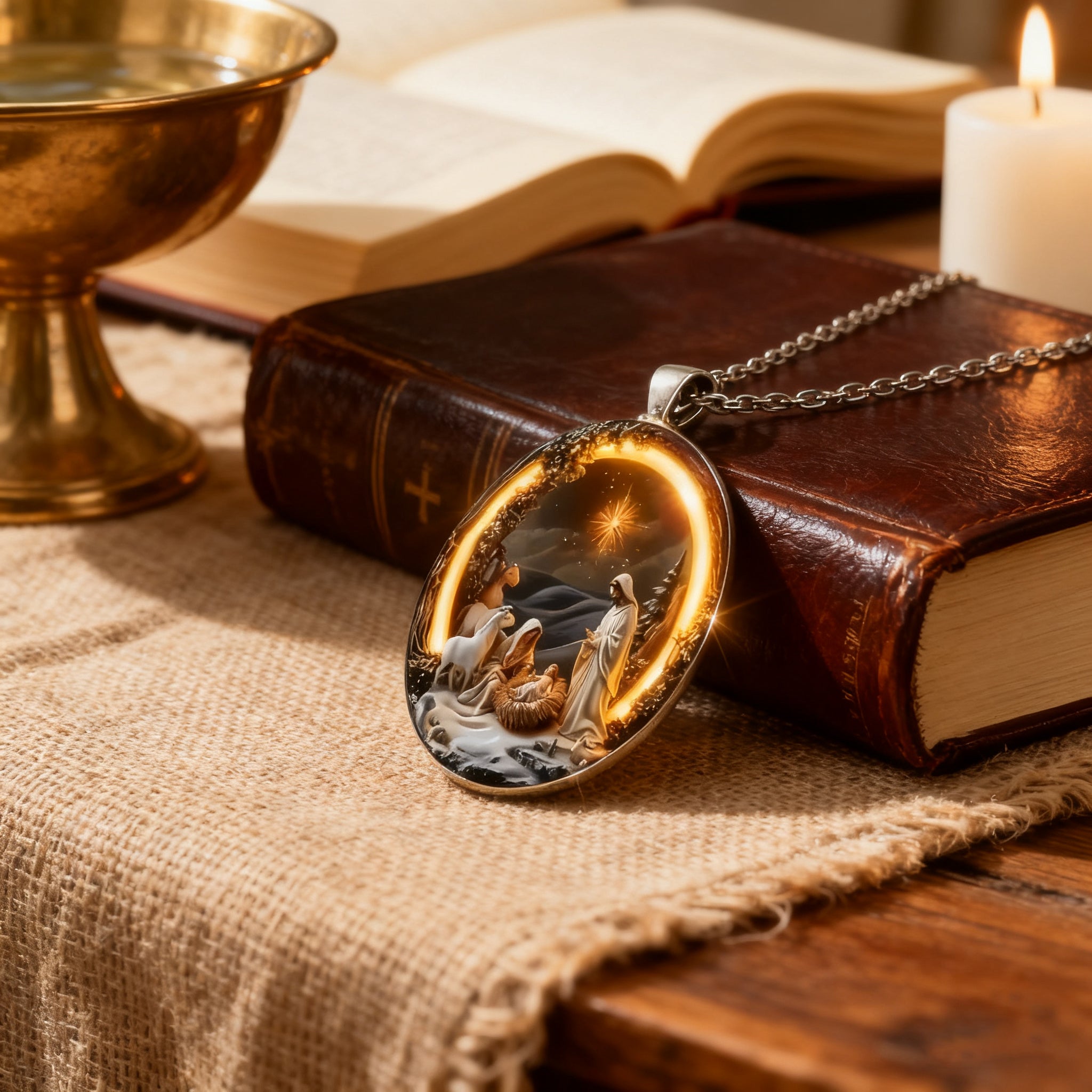 Divine Faith Pendant: A Token of Your Heart’s Belief ($9.90)