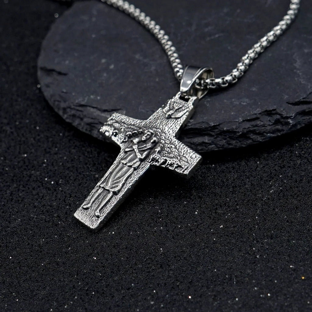Good Shepherd · Stainless Steel Cross Necklace