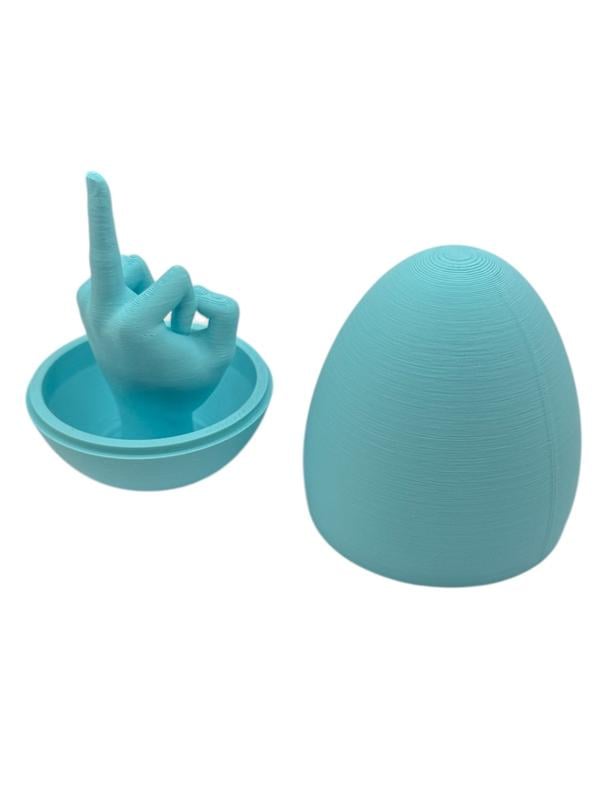 🔥Easter Egg Surprise – Funny 3D Printed Middle Finger Egg💋