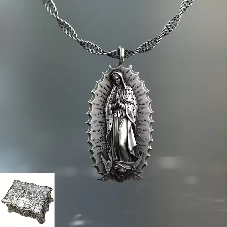 Our Lady of Guadalupe S925k Silver Necklace