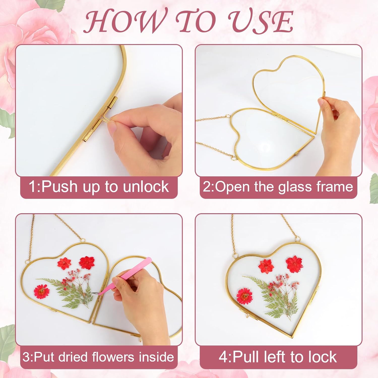 🔥Last Day 49% OFF - 🌸✨Glass Pressed Flower Frames💋