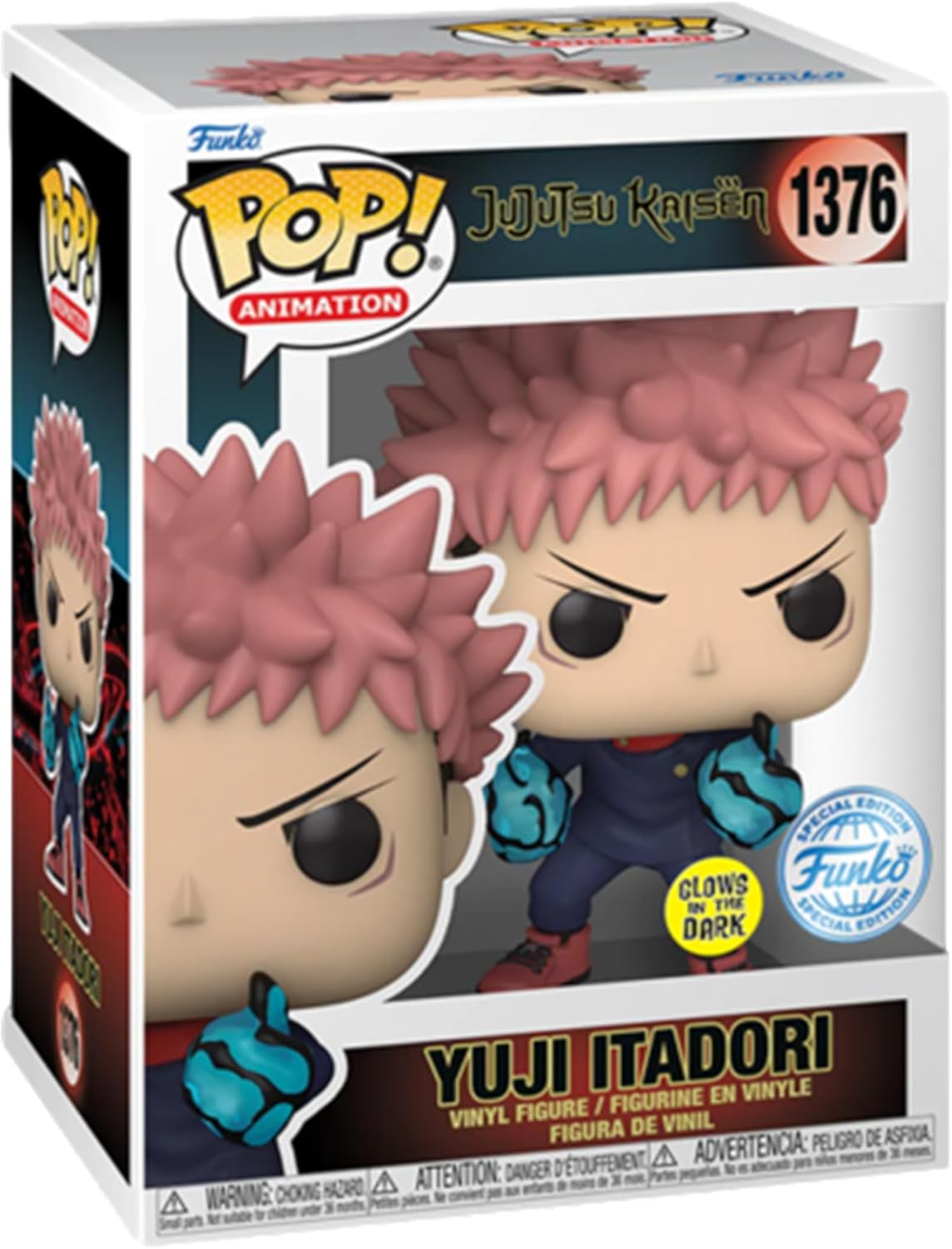 Funko - Jujutsu Kaisen - Yuji Div Fist GITD Pop! Vinyl Figure AAA Exc.🔥