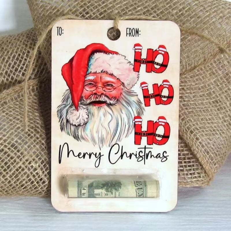 🏆Handcrafted Wooden Money Holders Gift