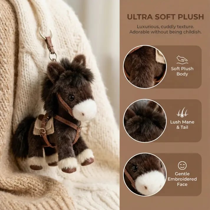 🔥LAST DAY 50% OFF 🐎Ponytata Plush Pony Bag Charm and Keychain🔥