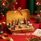 🔥Last Day 49% Off🎁Mini Christmas Nativity Set in a Tin Box🏆