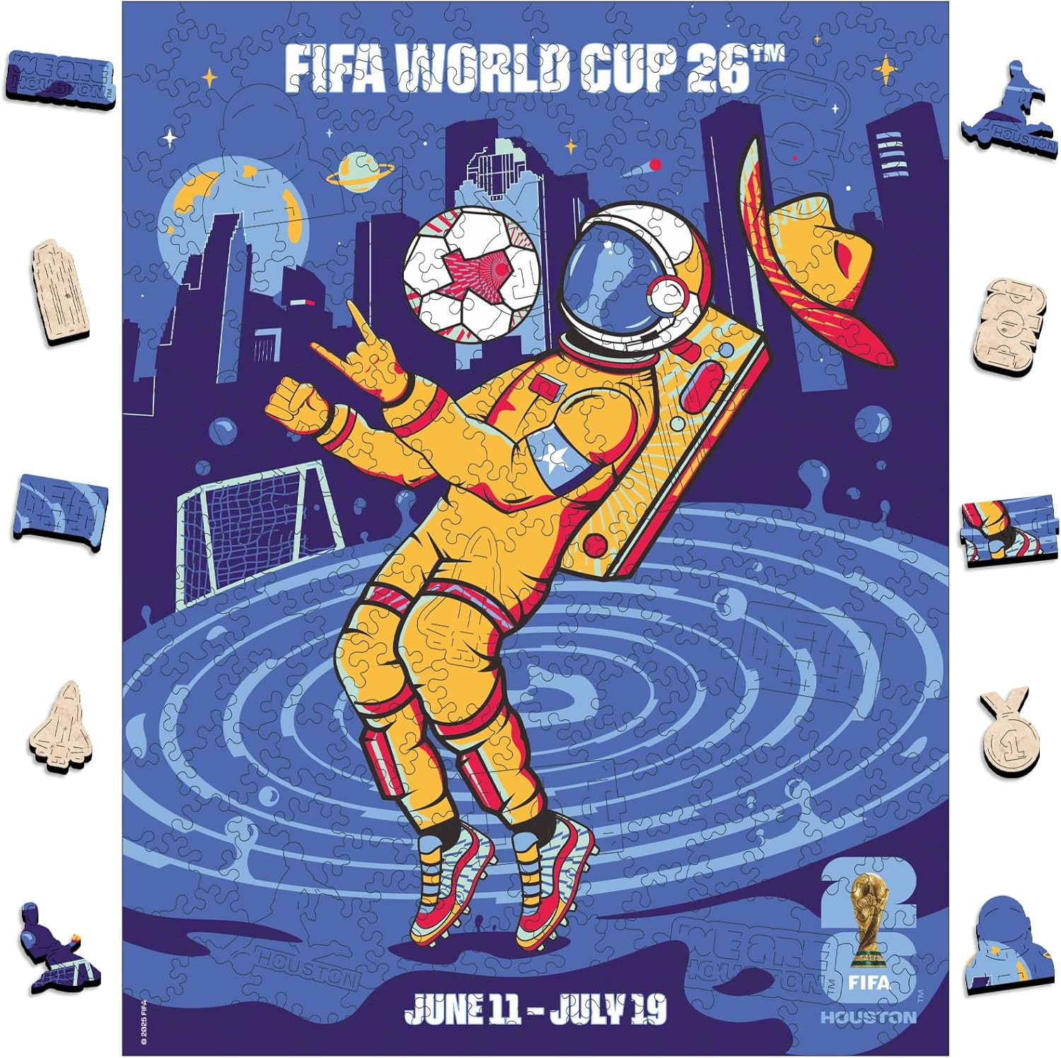 FIFA 2026 World Cup Mascots Wooden Jigsaw Puzzle - Maple, Zayu, Clutch Collectible🔥