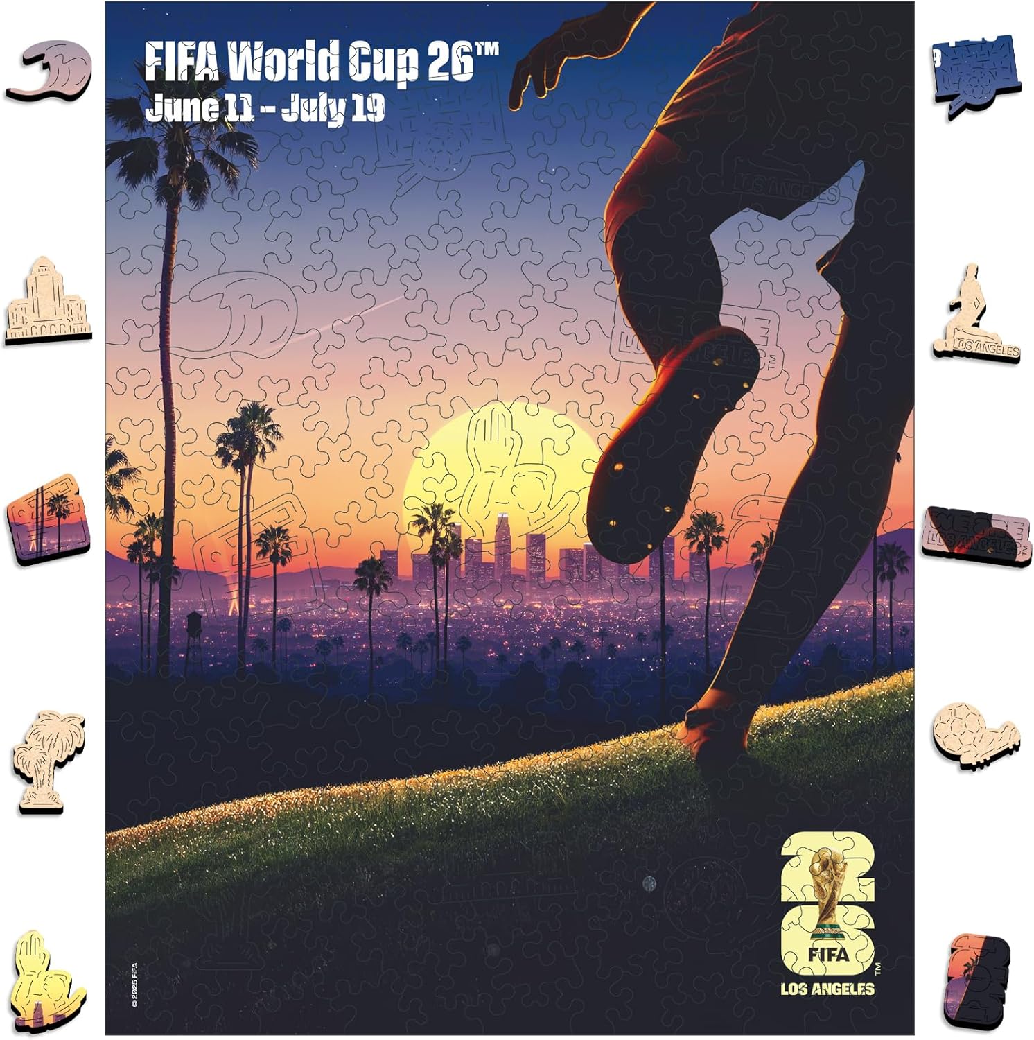 FIFA 2026 World Cup Mascots Wooden Jigsaw Puzzle - Maple, Zayu, Clutch Collectible🔥