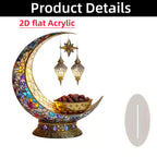 🌙Islamic Elegant Crescent Moon & Lantern Desktop Ornament💋