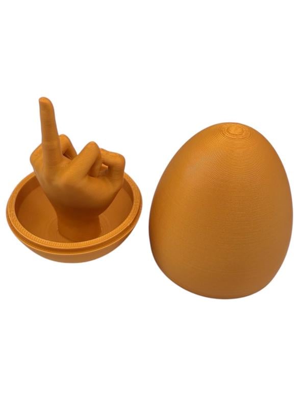 🔥Easter Egg Surprise – Funny 3D Printed Middle Finger Egg💋