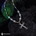 Women's Pearl Cross Necklace