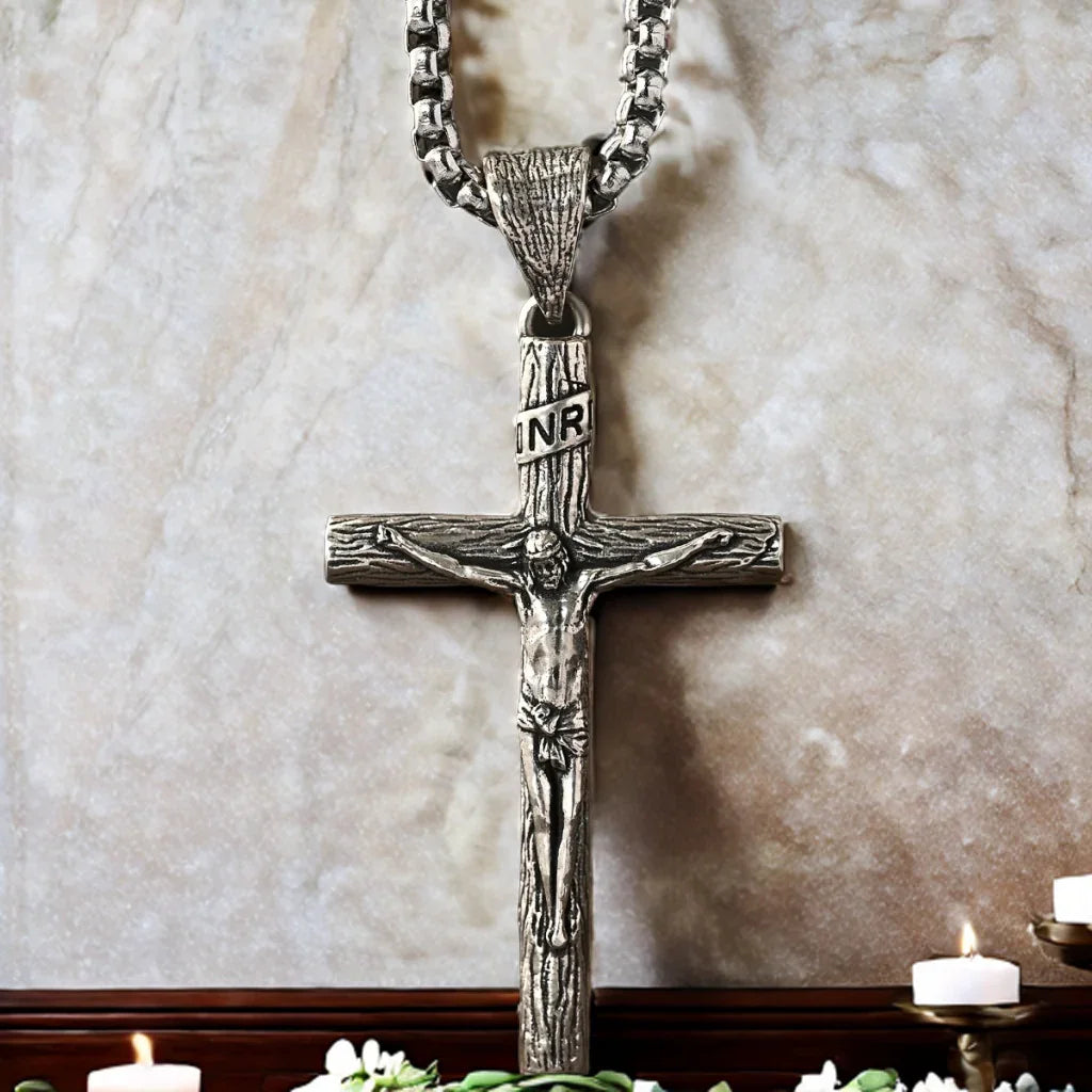 S925K Silver Cross Necklace: Embodiment of the Light of Faith