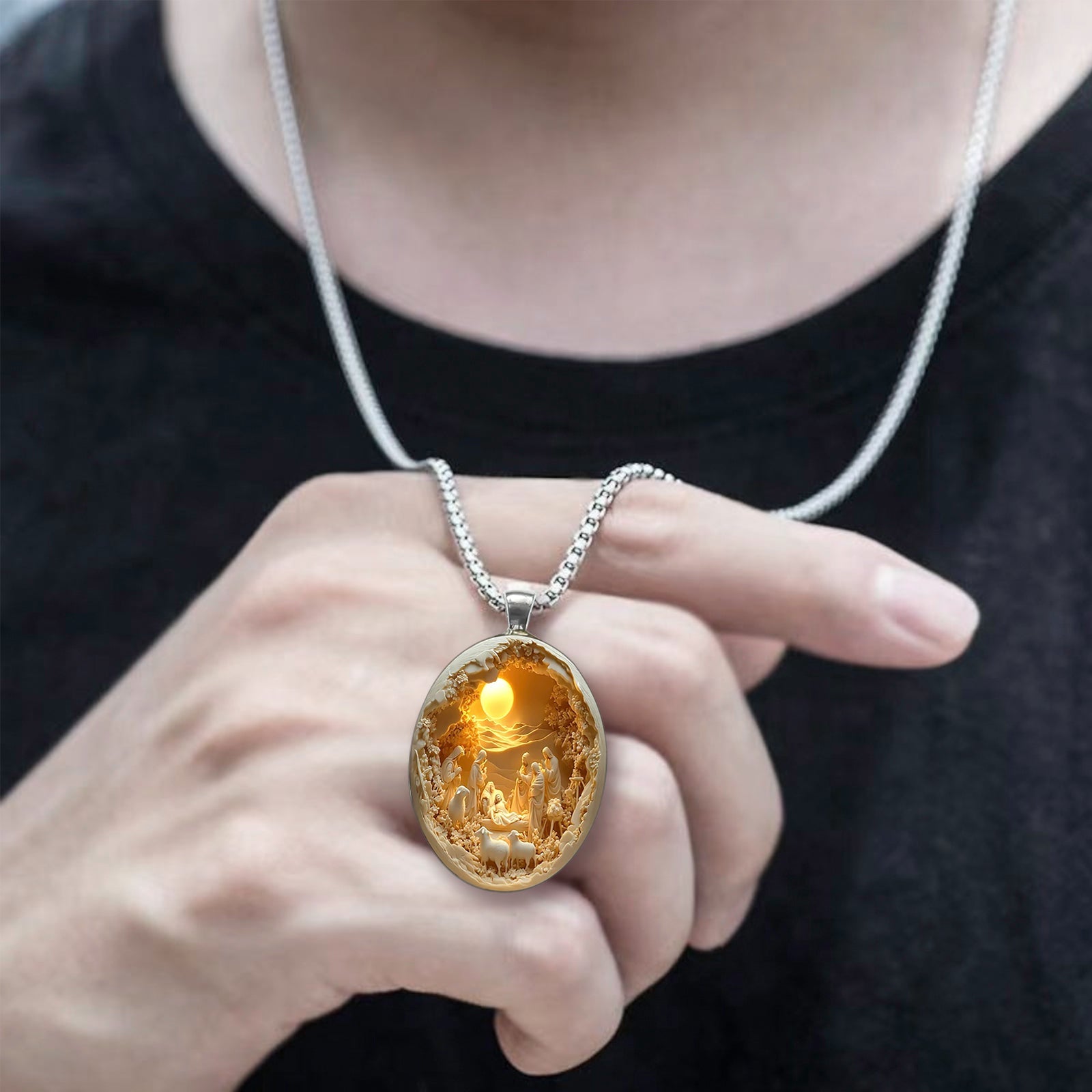 Divine Faith Pendant: A Token of Your Heart’s Belief ($9.90)