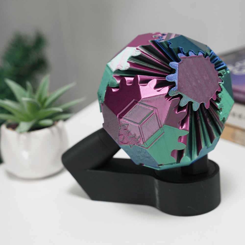 🔥3D Printed Electric Rotating Gear Ball💋