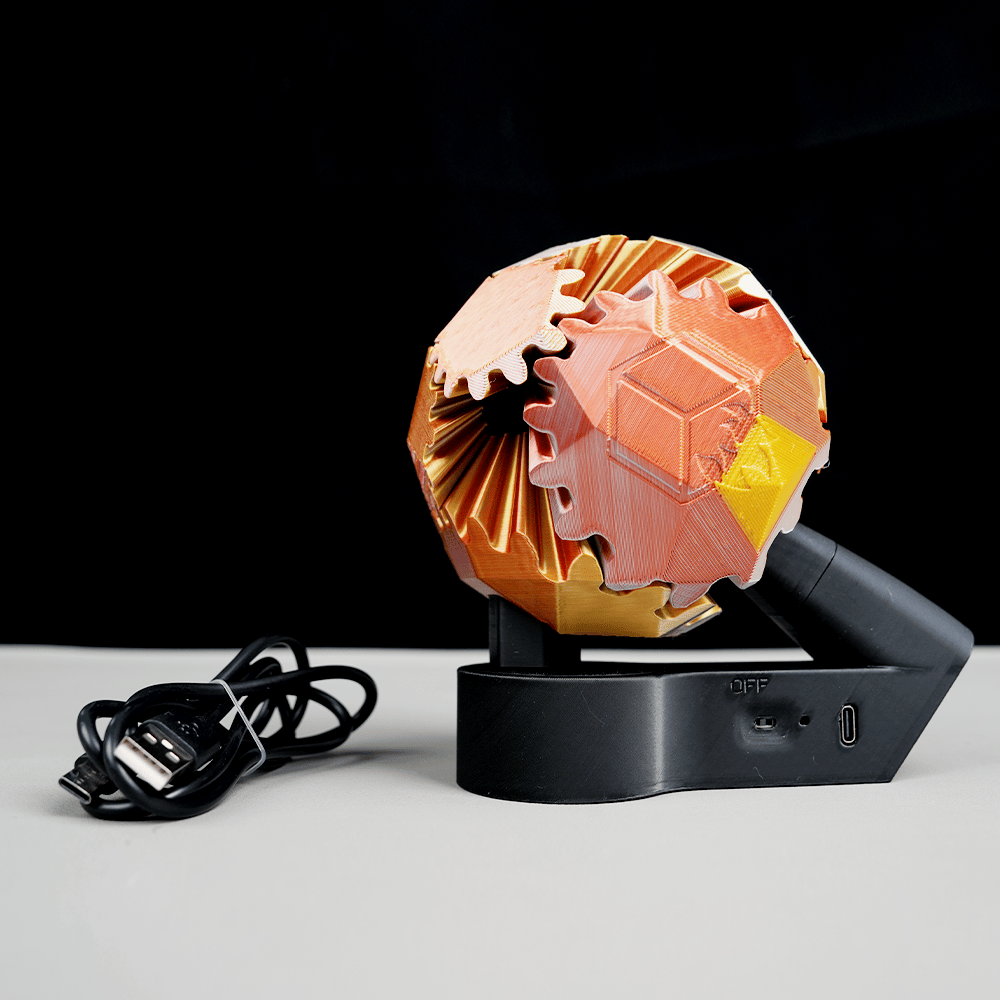 🔥3D Printed Electric Rotating Gear Ball💋