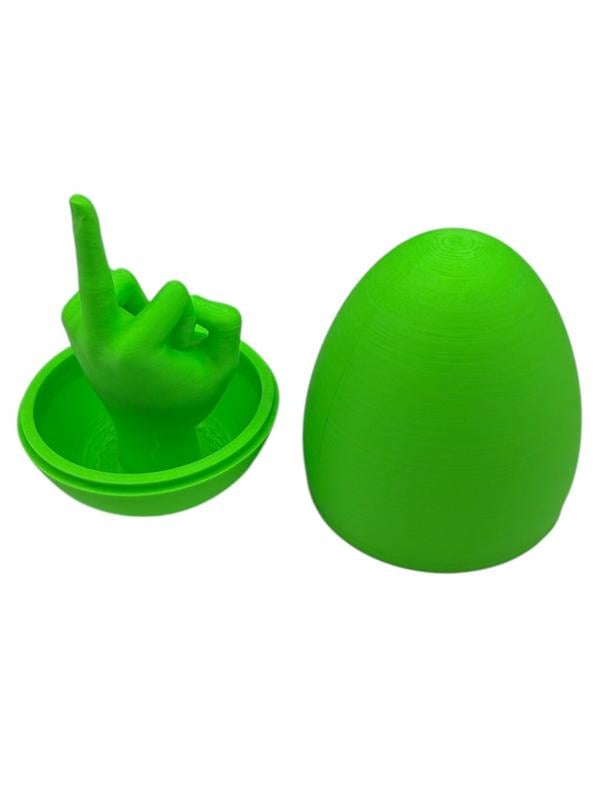 🔥Easter Egg Surprise – Funny 3D Printed Middle Finger Egg💋