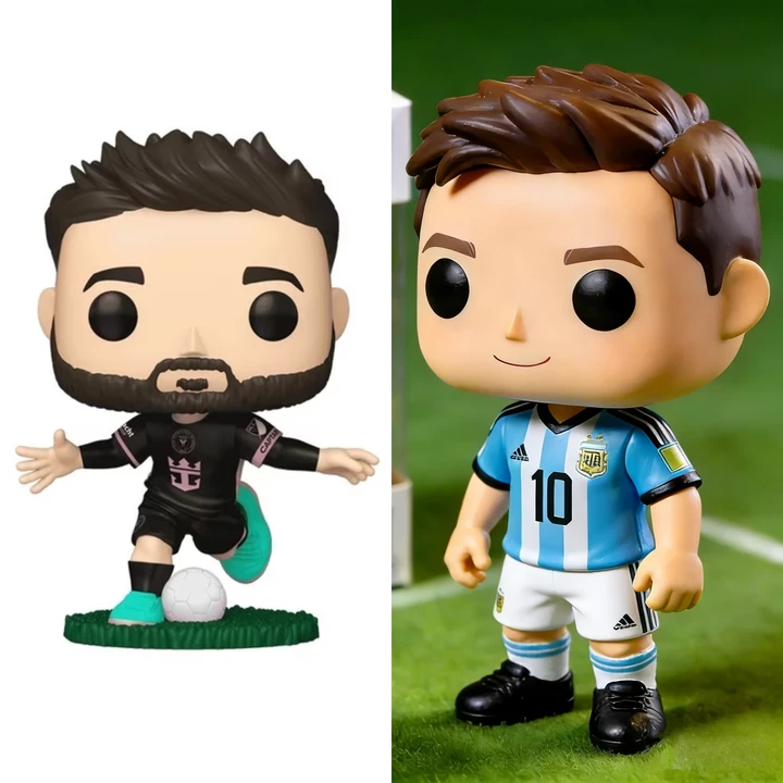 Messi-Inspired Funko Pop–Style Collectible Figure💋