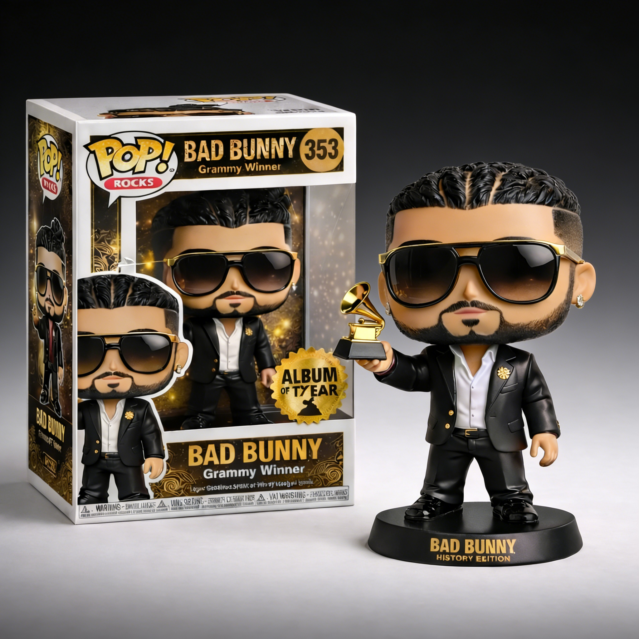 Bad Bunny Grammy Winner Funko Pop! - Exclusive Album of the Year Collectible Figure🔥