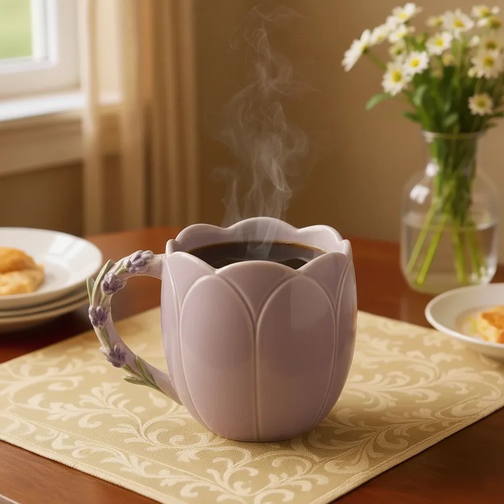 🌻Elegant Flower Mug☕🏆