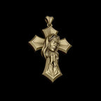 Crucifixion Prayer Necklace Madonna Prayer S925K Silver Necklace