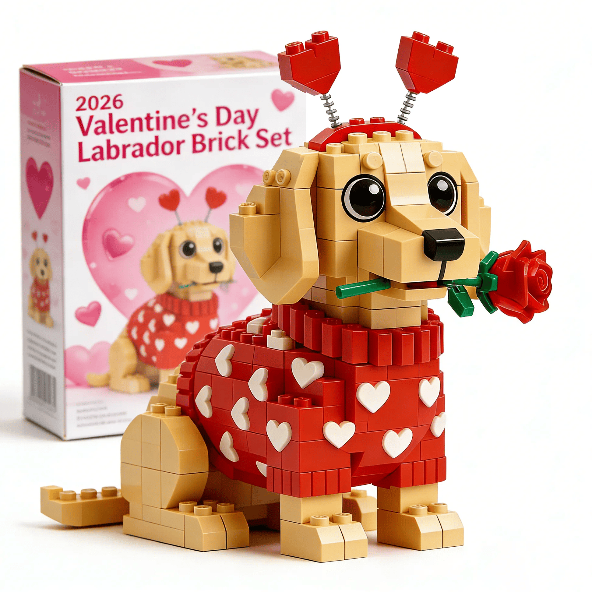 💖 2026 Valentine’s Day dog Brick Set 🐕🔥