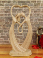 ❤️Beige Textured Romantic Couple Showpiece🤗🏆