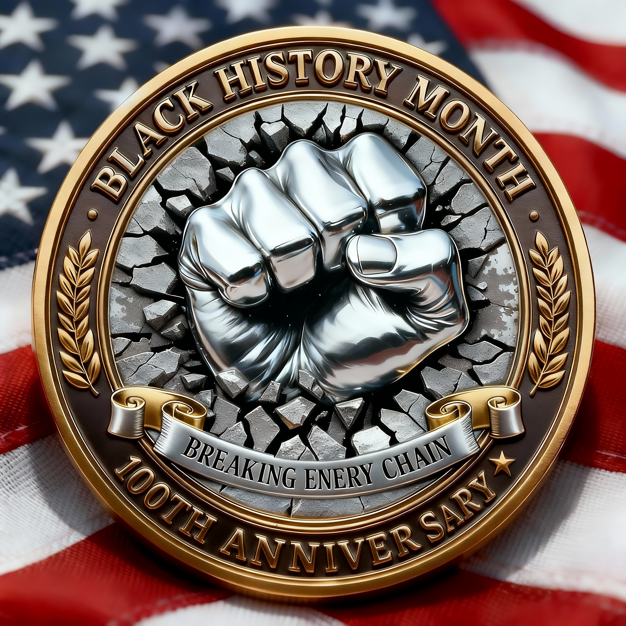 Black History Month Centennial Commemorative Coin🔥