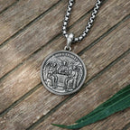 Holy Trinity S925k Silver Round Necklace