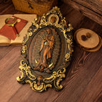 A Handcrafted Sanctuary: Our Lady of Guadalupe Wood Carving