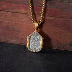 Handmade S925K Silver Madonna Holding Child Necklace