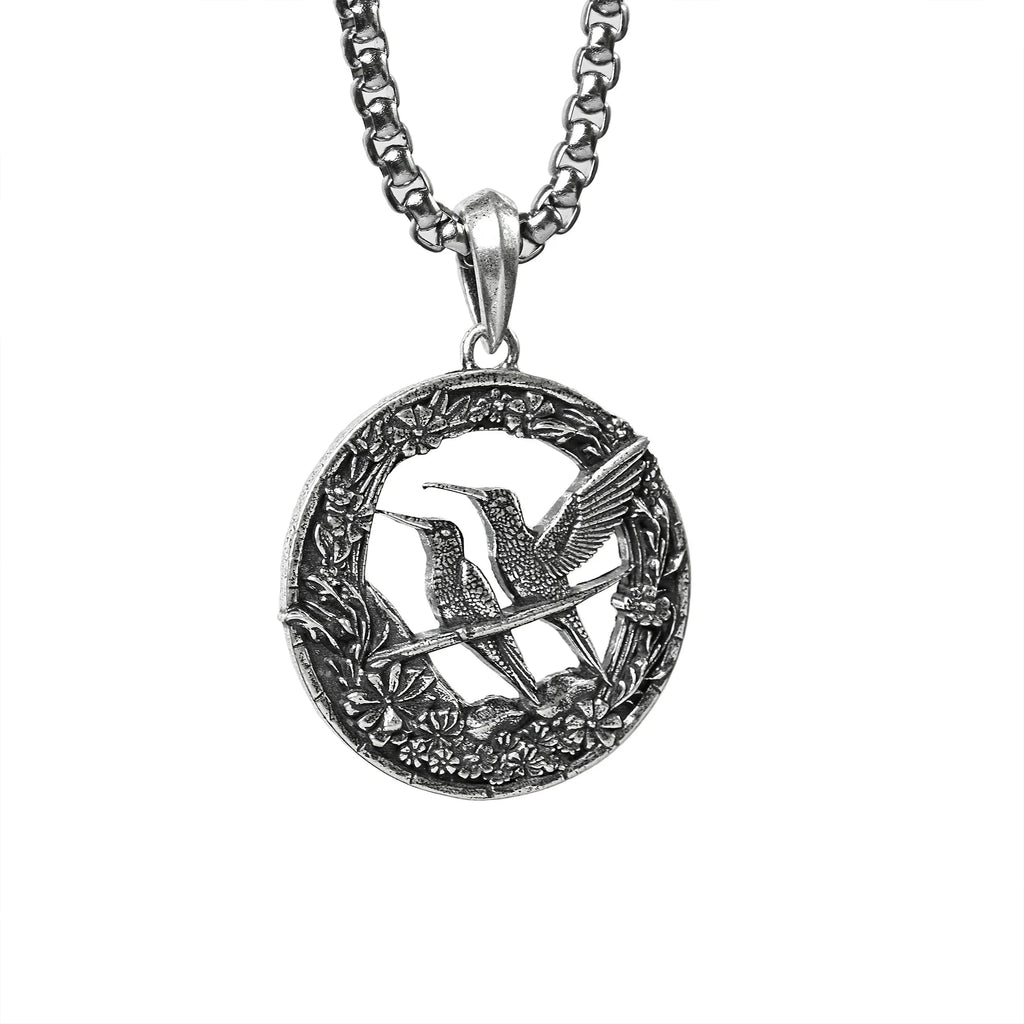 S925K Silver Hummingbird Necklace